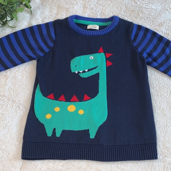 NWOT Primark Dinosaur Sweater 18-24M Navy Green Red - Picture 9 of 9